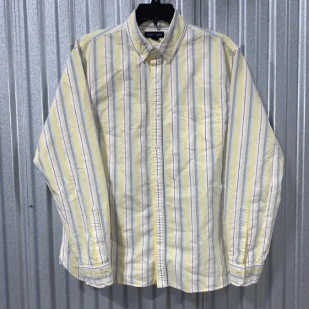 Lands' End Striped Dress Shirt
